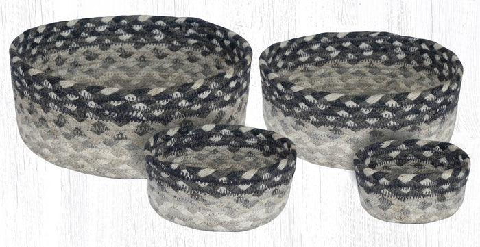 CB-890 Gray/Sandy/Ivory Braided Baskets