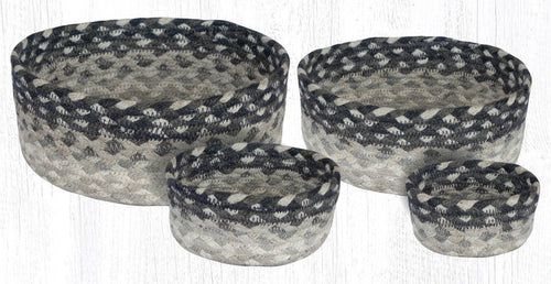 CB-890 Gray/Sandy/Ivory Braided Baskets