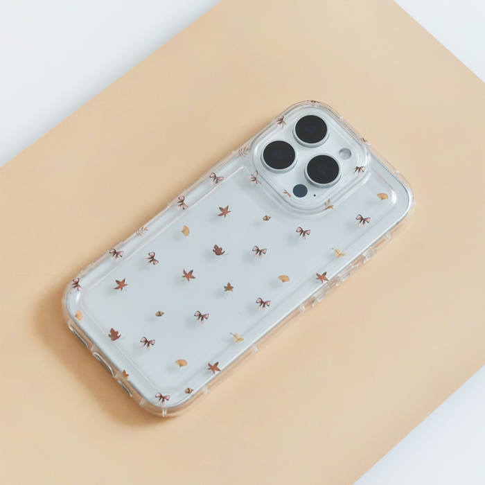 Clear Phone Case - Autumn Bow