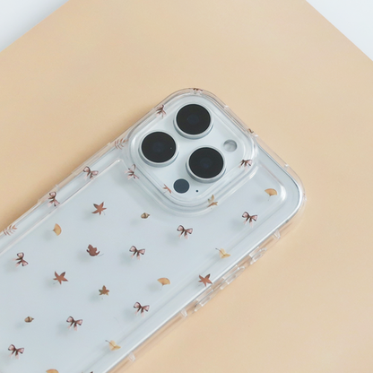 Clear Phone Case - Autumn Bow