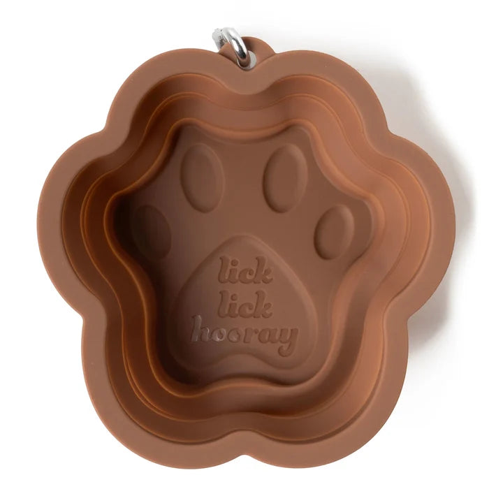 Collapsible Doggie dish - paw