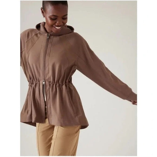 Athleta Triumph Hybrid Jacket in Rustic Beige