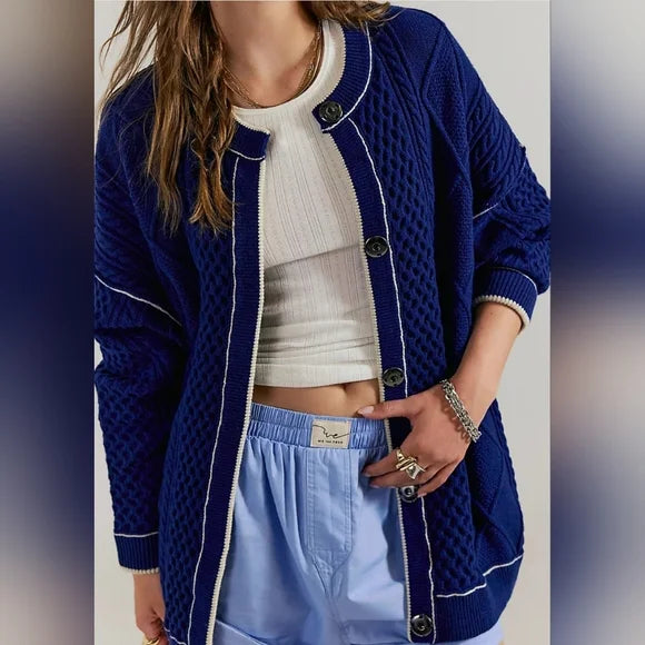 Free People Tennessee Cardigan in Blue