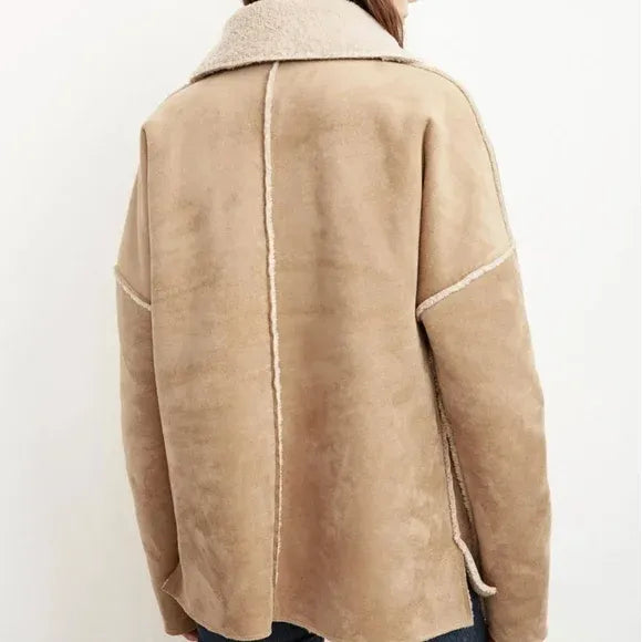 Velvet by Graham & Spencer Reversible Lux Sherpa Pullover Track