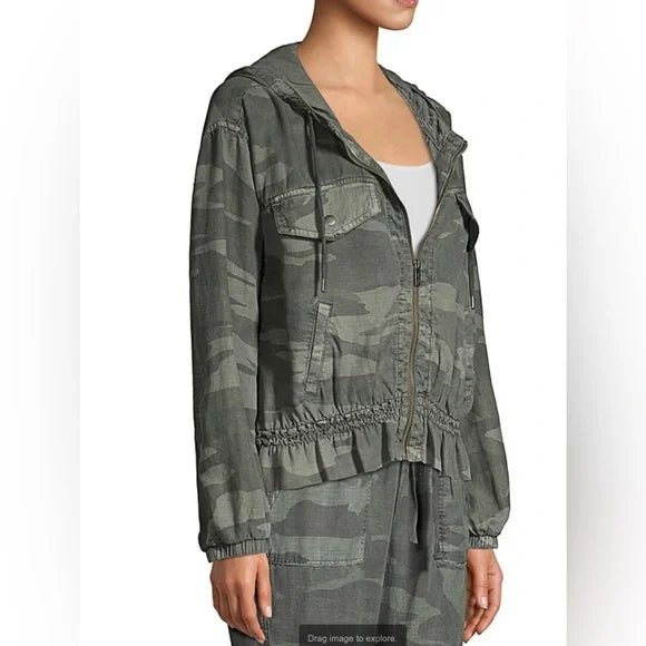 Splendid Bodhi Camo Peplum Jacket