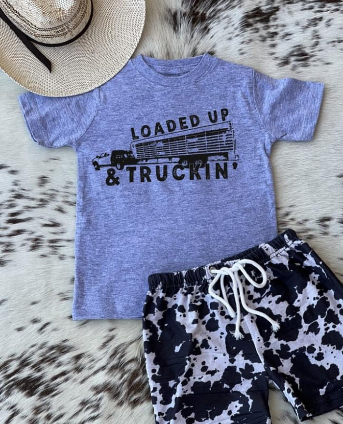 Cow Print BoY YOUTH shorts