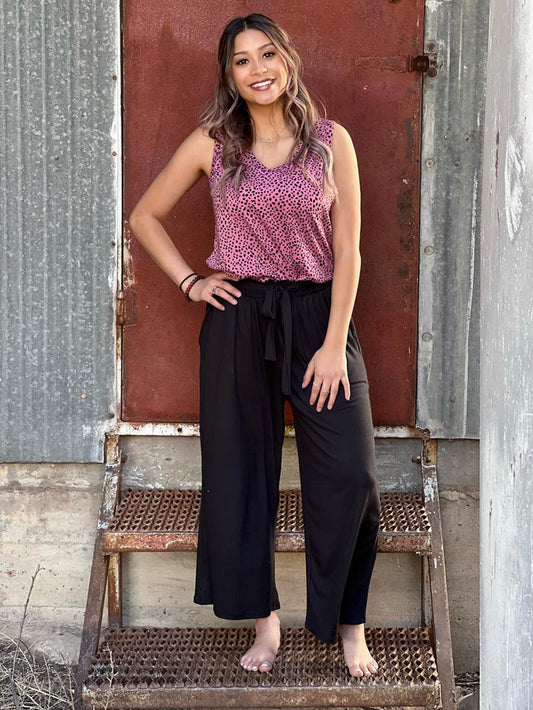 Crop Black Trousers