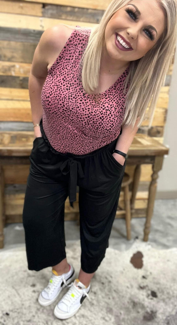 Crop Black Trousers