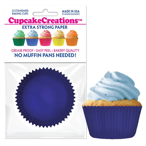 Cupcake Creations Blue Baking Cups