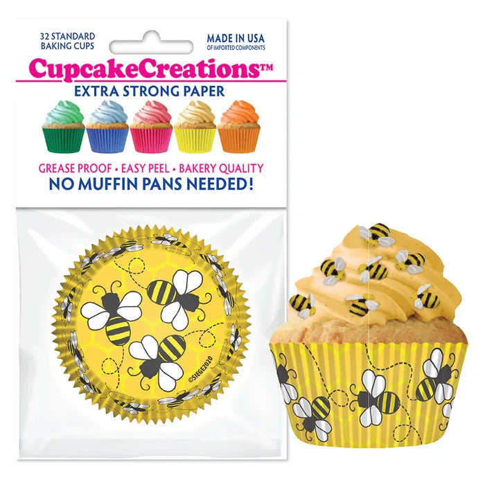 Cupcake Creations Honeybees Baking Cups