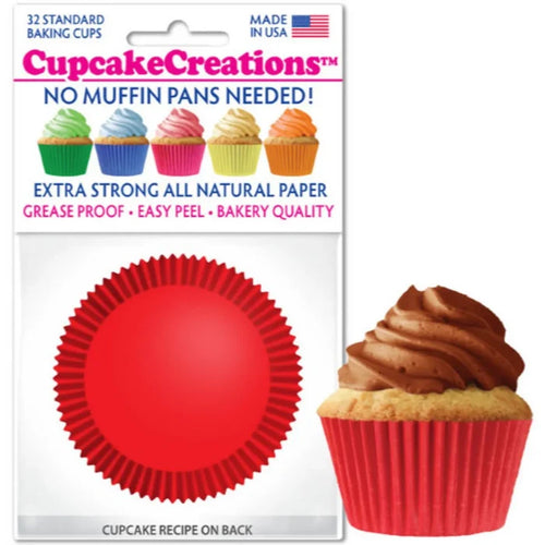 Cupcake Creations Red Baking Cups