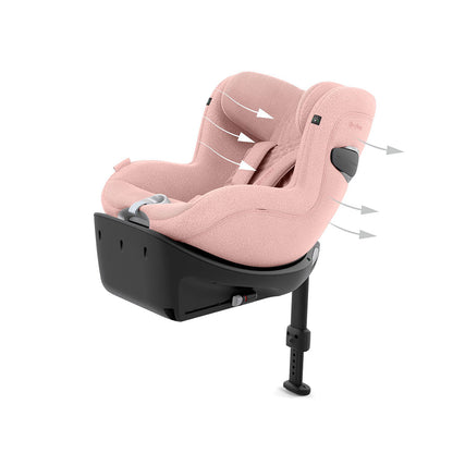 CYBEX Sirona Ti i-Size Plus Car Seat - Peach Pink