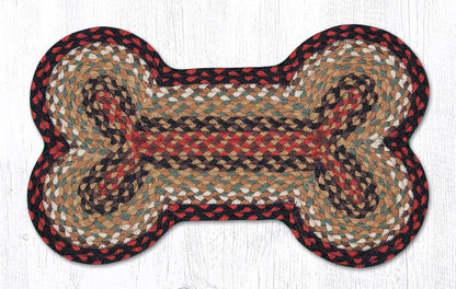 DB-019 Burgundy/Mustard Dog Bone Rug