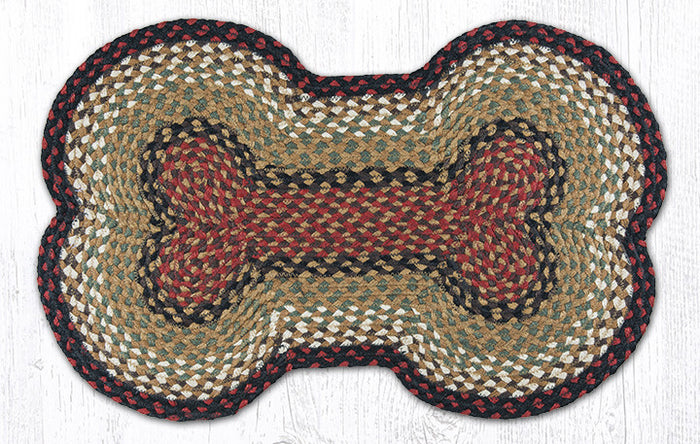 DB-019 Burgundy/Mustard Dog Bone Rug