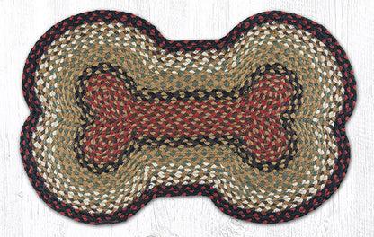 DB-019 Burgundy/Mustard Dog Bone Rug