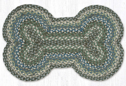 DB-419 Sage/Ivory/Settlers Blue Dog Bone Rug