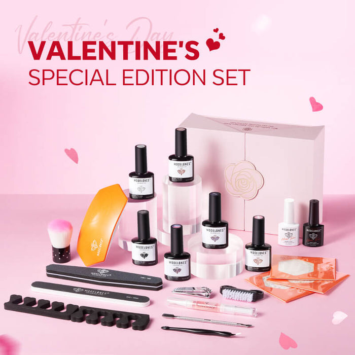 Dusk to Dawn - 22Pcs 6 Colors Valentine's Day Limited Gel Nail Polish Kit Gel Polish Kit MODELONES #