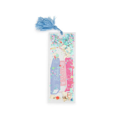 Book Club "Read Banned Books" Confetti Bookmark