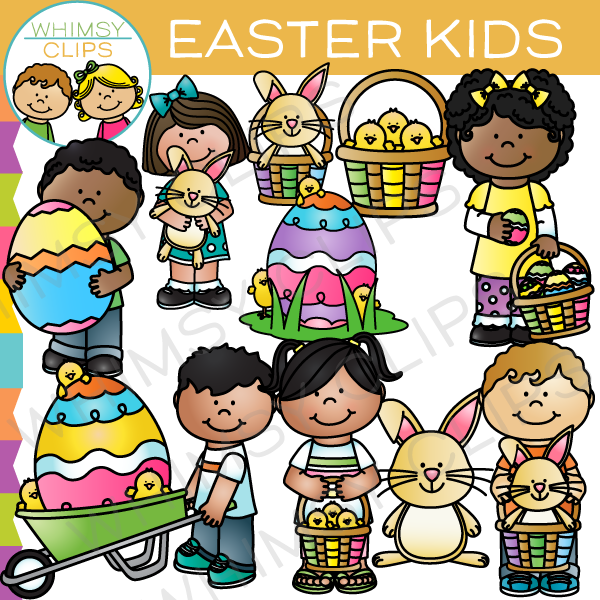 Easter Kids Clip Art
