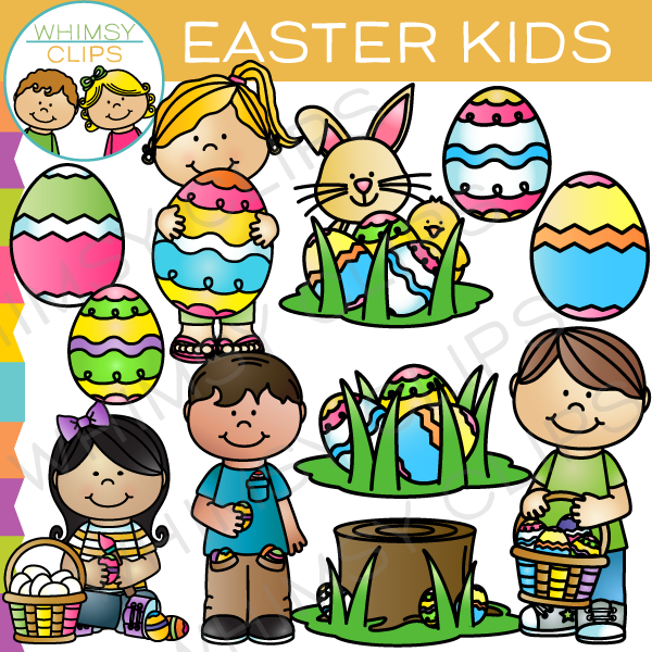 Easter Kids Clip Art