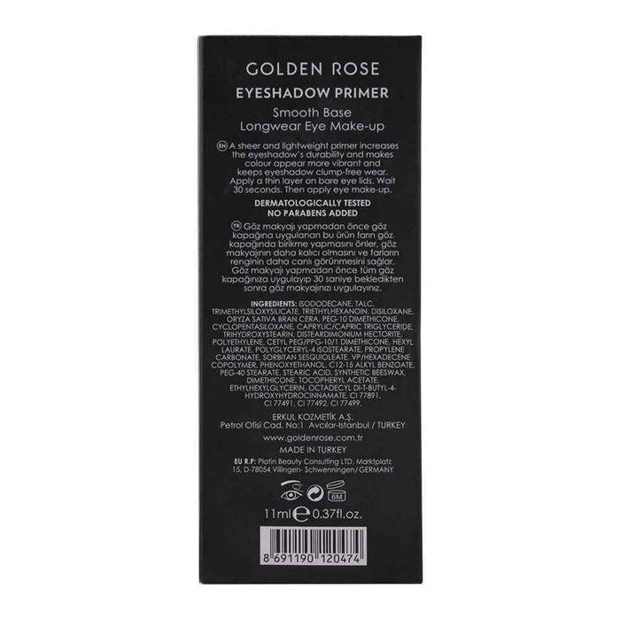EYESHADOW PRIMER - Golden Rose Cosmetics Pakistan.