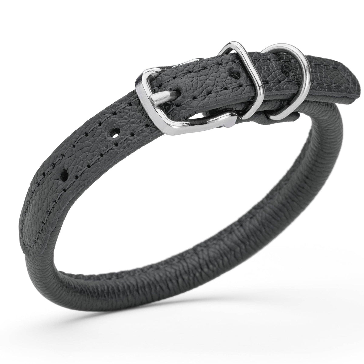 Dogline - Soft Leather Round Collar