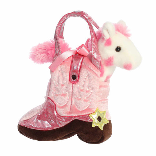 Fancy Pals Toy Pet Carrier - Giddyup Boot Pink