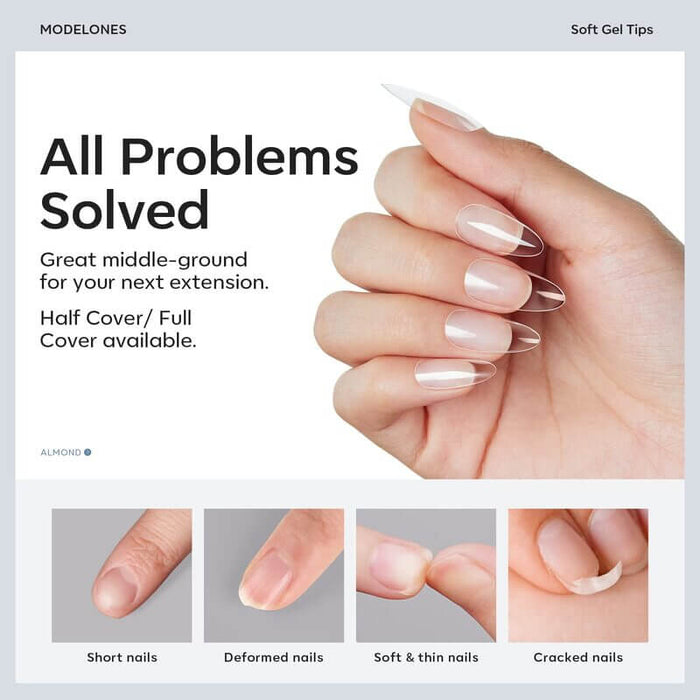 500 Pcs Full Cover Nail Tips Nail Tip MODELONES #