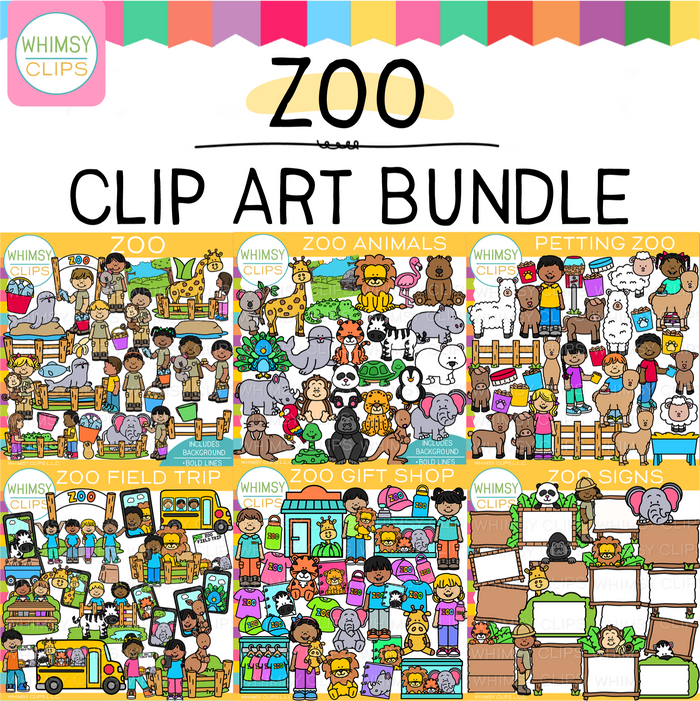 Fun Zoo Clip Art Bundle