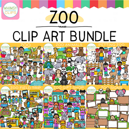 Fun Zoo Clip Art Bundle