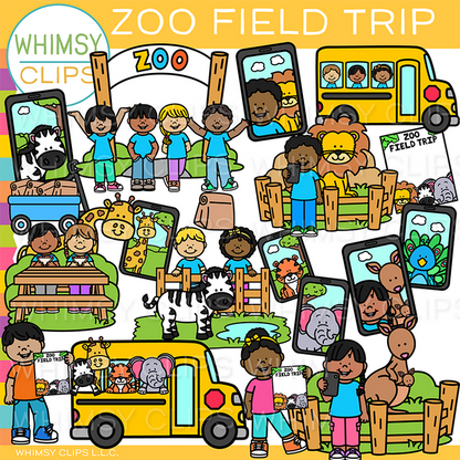 Fun Zoo Clip Art Bundle