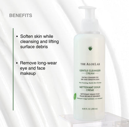 GENTLE FACIAL CREAM CLEANSER - The ALOELAB