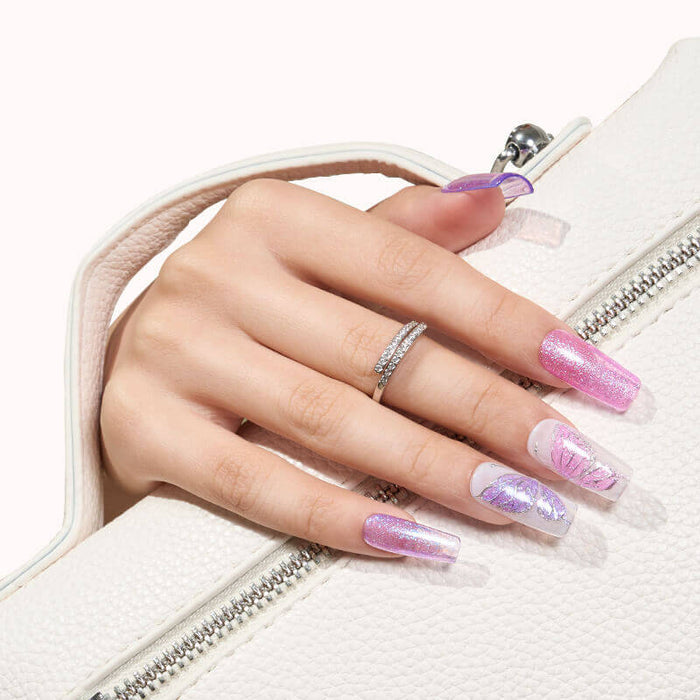 Glitter Butterfly Gel Polish Set MODELONES #glitter-butterfly