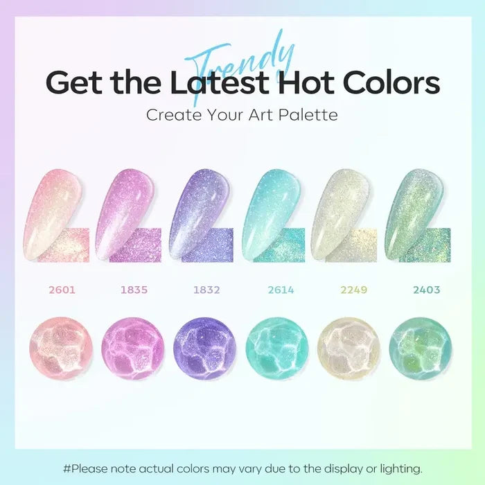Glitter Butterfly Gel Polish Set MODELONES #glitter-butterfly