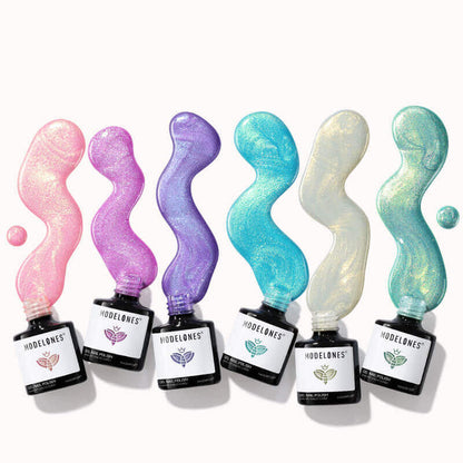 Glitter Butterfly Gel Polish Set MODELONES #glitter-butterfly