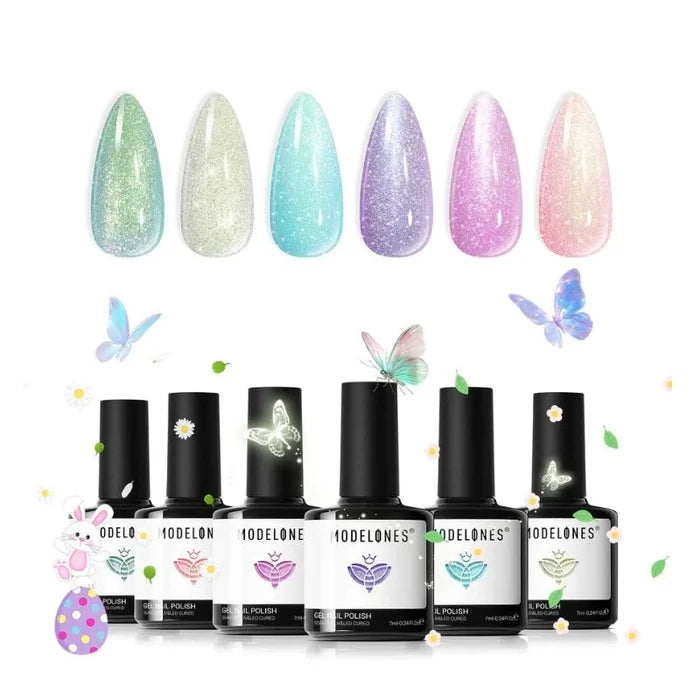 Glitter Butterfly Gel Polish Set MODELONES #