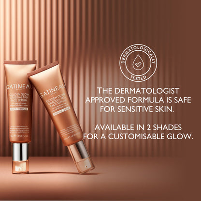 Golden Glow Gradual Tan Face Serum M/D 10ml
