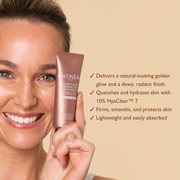 Golden Glow Gradual Tan Face Serum M/D 10ml
