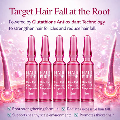 Hair Fall Control Ampoule 5ml |  Strengthening Hair Treatment to Reduce Hair Fall & Breakage