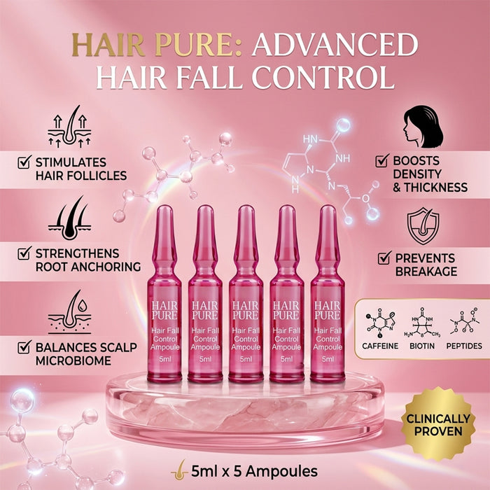 Hair Fall Control Ampoule 5ml |  Strengthening Hair Treatment to Reduce Hair Fall & Breakage
