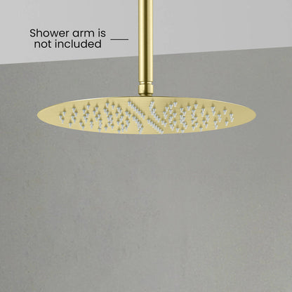 Halo 12" Metal Rain Shower Head 2mm Ultra Thin Profile  - RS102