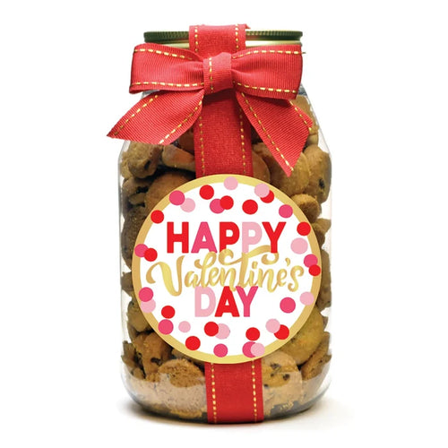Happy Valentine's Day cookies - Quart Jar