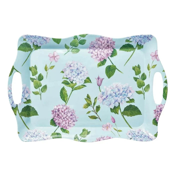 Hydrangea Melamine Wavy Tray