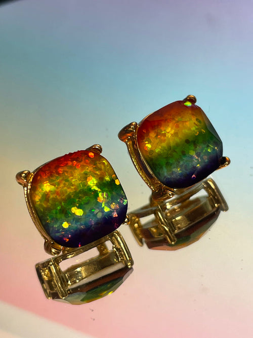 Rainbow Party Hour Stud Earrings