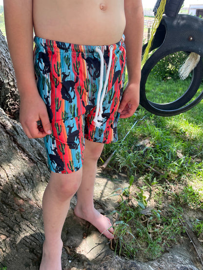 Bronc Serape YOUTH boy Shorts