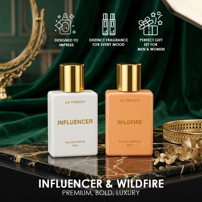 Influencer & Wildfire Eau De Parfum Combo 50ml