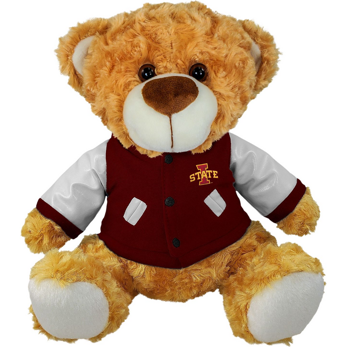 Iowa State Cyclones 10" Plush Varsity Jacket Bear
