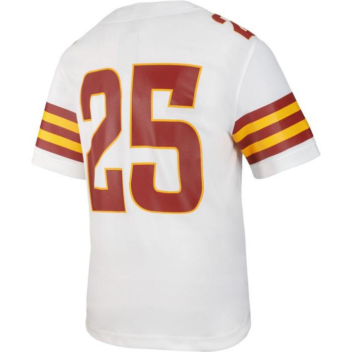 Iowa State Cyclones Adult White Nike #25 Replica Football Jersey
