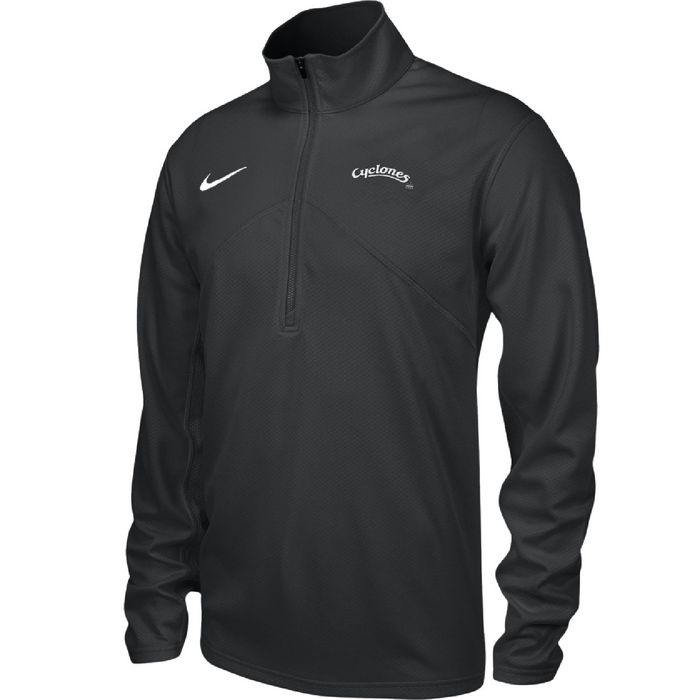 Iowa State Cyclones Black Nike Script Dri-Fit Half-Zip