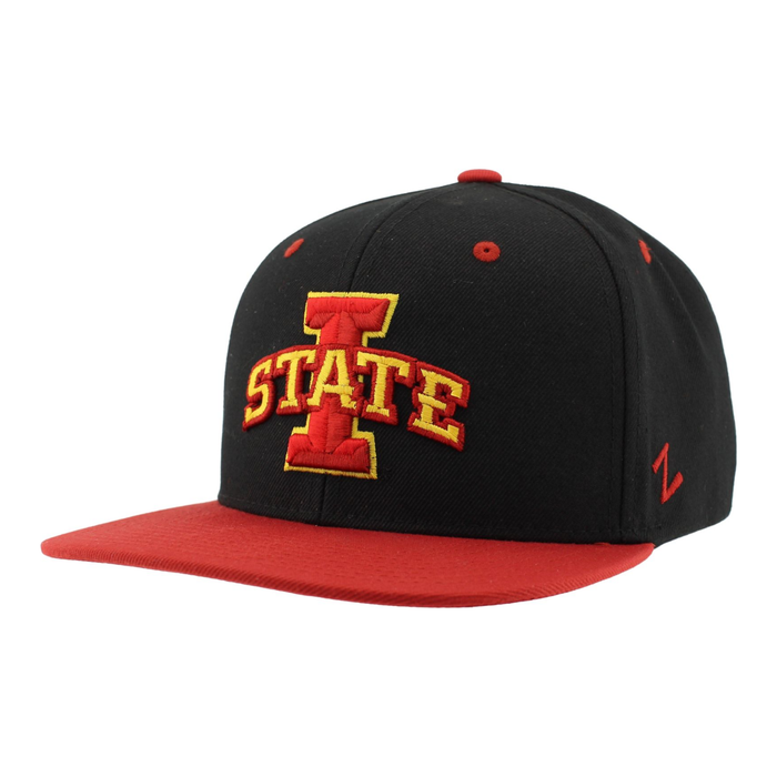 Iowa State Cyclones Black/Red Snapback ISU Hat